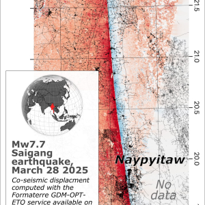Tremblement de terre en Birmanie : une cartographie des mouvements du sol