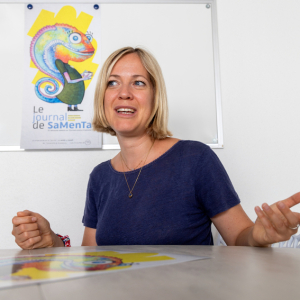 Santé mentale au travail : SaMenTa, personnage-caméléon pour en parler